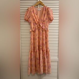 LoveShackFancy For Target Pink/Peachy Fleur Dress Size 2